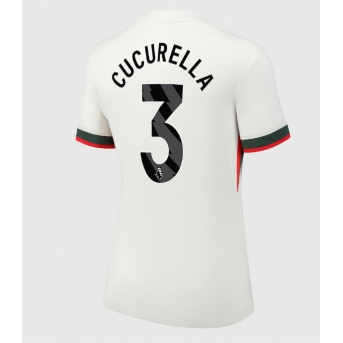 Billige Fotballdrakt Chelsea Marc Cucurella #3 Replika Bortedrakt Dame 2025-26 Kortermet